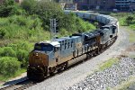 CSX 3295 leads train L619-05 past the signal at Raleigh tower